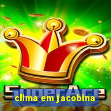 clima em jacobina